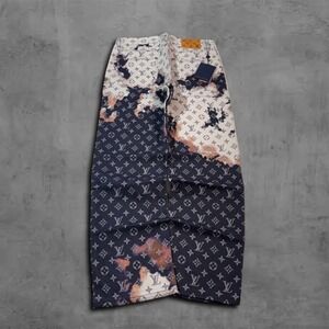 Lv Baggy Denim Y2k Streetwear Luxury Jeans